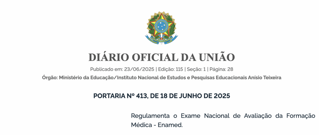 Regulamentado nova prova para egressos de medicina e candidatos a Residência Médica em Hospitais Federais